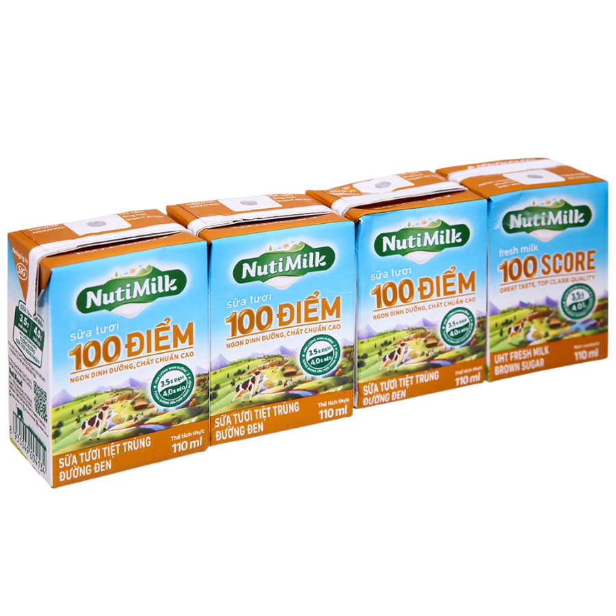STTT Nutimilk đường đen 4*110ml